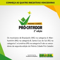 24.11.2014 - Secretaria-Geral da Presidência da República divulga as quatro iniciativas vencedoras do II Prêmio Cidade Pró-Catador