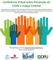 12.02.2015 - Prevenção do Crime e Justiça Criminal são temas de conferência virtual no Participa.br