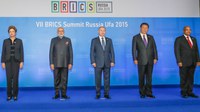 09.07.2015 - Dilma diz que cúpula de Ufa consolida Brics e destaca parceria com a Rússia na área espacial