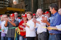 20.03.2015 - “Esse é o modelo de reforma agrária que a gente quer”, afirma Dilma na 12ª Abertura da Colheita do Arroz Agroecológico