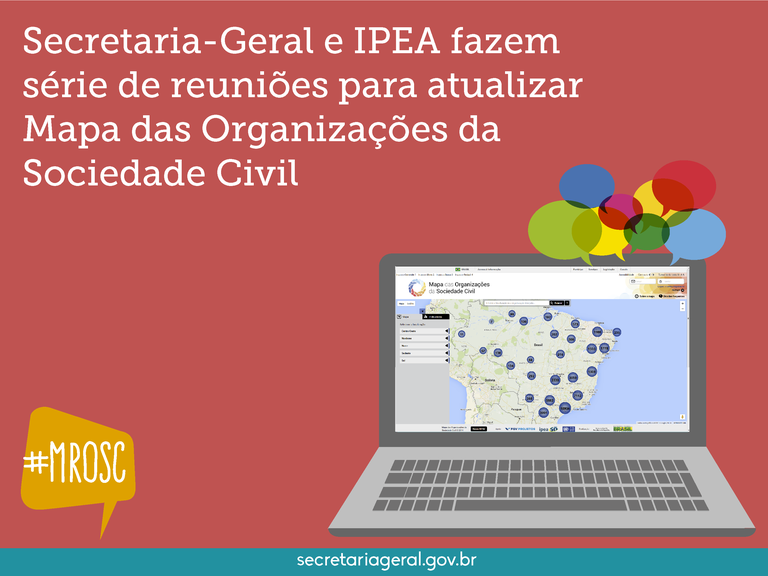 SECRETARIA-GERAL E IPEA FAZEM SÉRIE DE REUNIÕES PARA ATUALIZAR MAPA DAS ORGANIZAÇÕES DA SOCIEDADE CIVIL