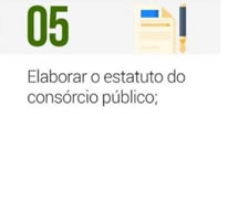 Elaborar o estatuto do consórcio público;