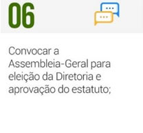 Convocar a Assembleia-Geral para eleição da Diretoria e aprovação do estatuto;