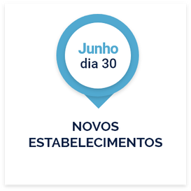 Dia 30 de Junho: Novos Estabelecimentos