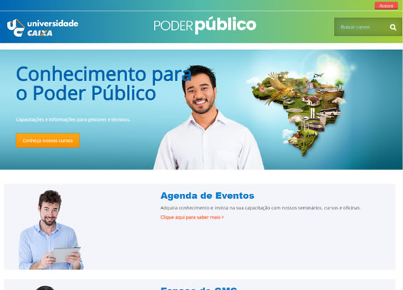 Print do site do poder público