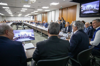 Evento na CNI contou com a participação de uma série de representantes do empresariado brasileiro. Foto: Gilmar Ferreira/ASCOM/SRI