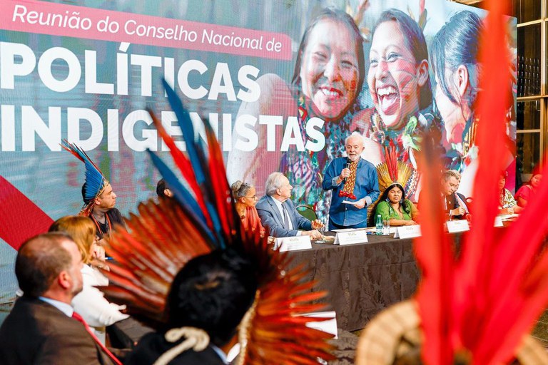 Solenidade de retomada do Conselho Nacional de Política Indigenista