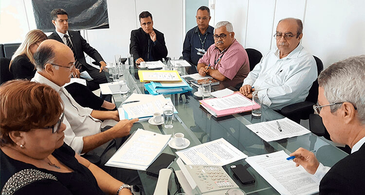 Foto da reunião da diretoria Colegiada da Sudene em 29/12/2016