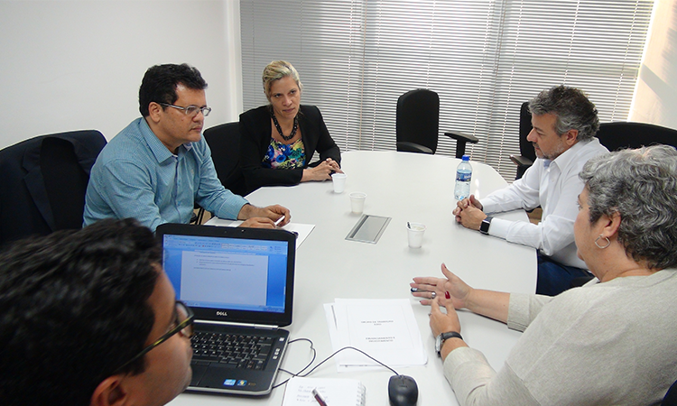 Foto da reunião de um dos grupos