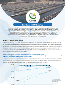 Boletim temático ambiental - Saneamento