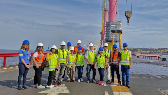 Alunos do Uninorte em visita ao Porto Chibatão por meio do ZF de Portas Abertas