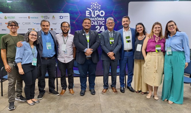 Equipe da Suframa e instituições parceiras na ExpoAmazônia Bio&Tic 2024