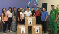 Equipe da SUFRAMA entrega doações da Campanha Natal Solidário 2018