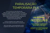 Paralisação temporárias dos PLIs