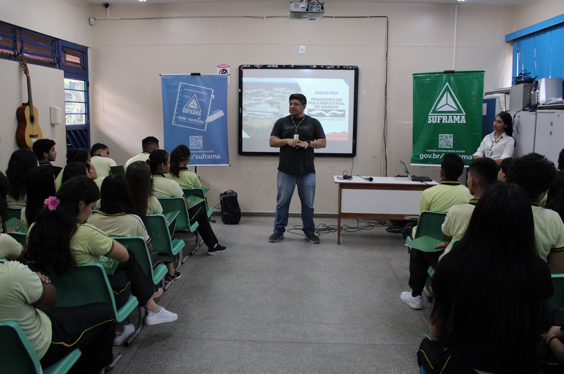 Calendário de 2024 do projeto de iniciativa da Suframa foi encerrado nesta terça-feira (19), na Escola Estadual Prof. Ruy Alencar, na zona Norte de Manaus, e contemplou aproximadamente 60 alunos do segundo e terceiro anos do ensino médio.