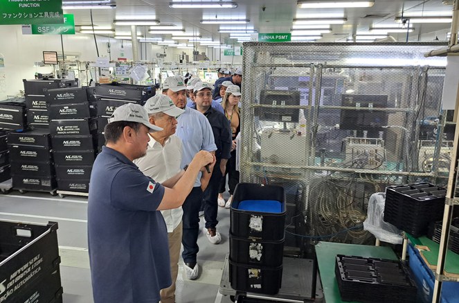 Suframa em visita à fábrica da Nippon Seiki do Brasil