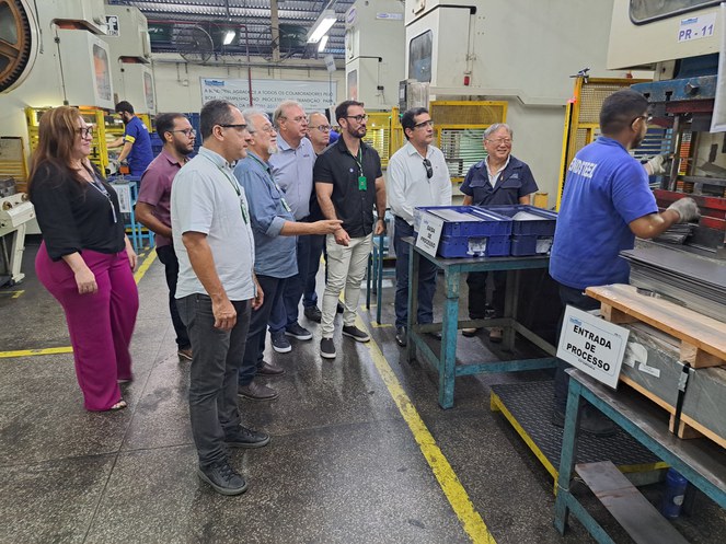 Suframa na visita à componentista Bendsteel da Amazônia