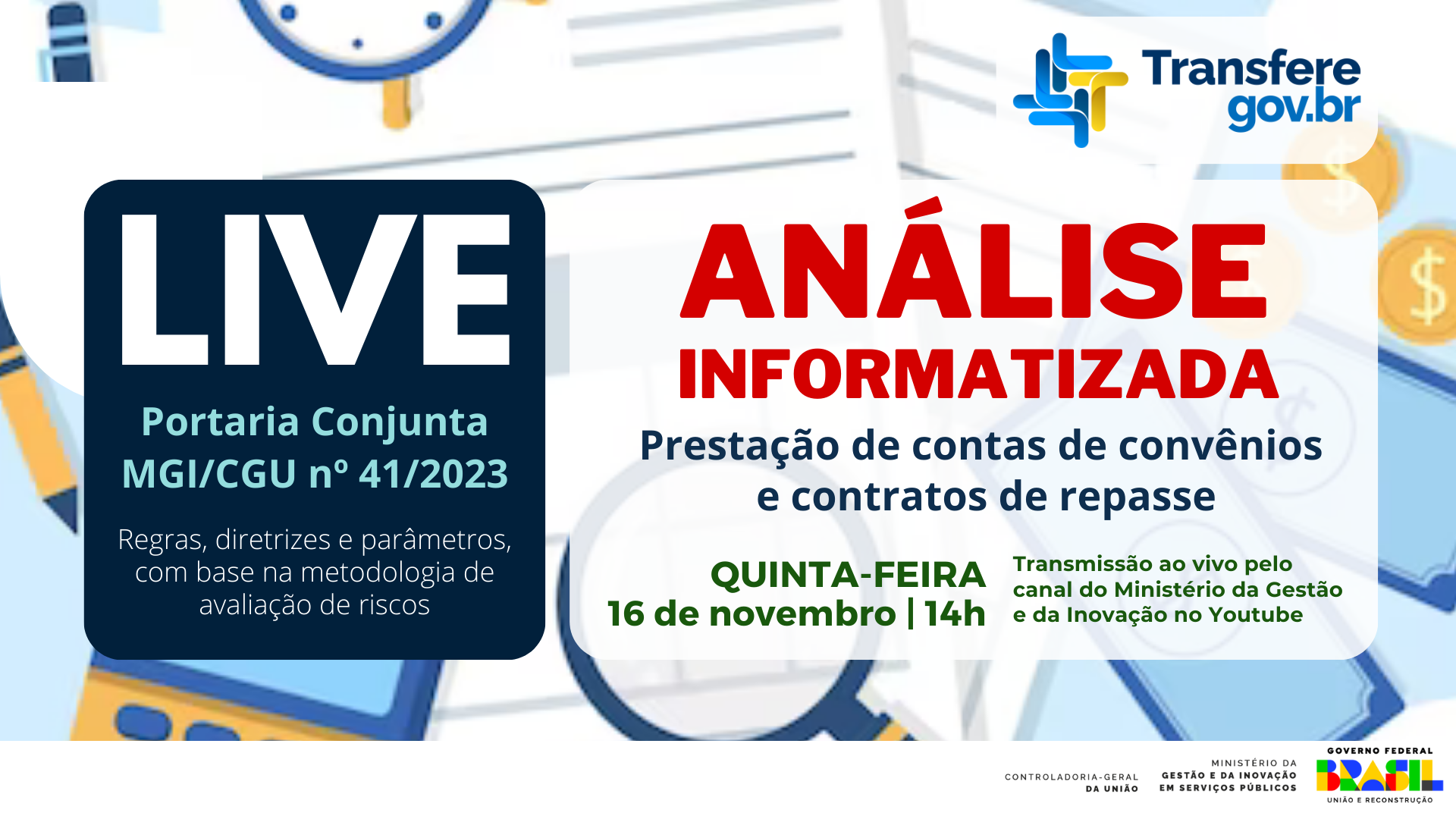 Live | An\u00e1lise informatizada de presta\u00e7\u00e3o de contas \u2014 Transferegov.br