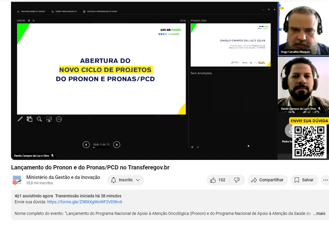 10/09/2024 Lançamento Pronon e Pronas no Transferegov.br