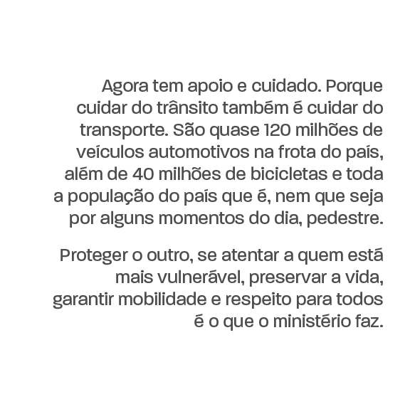 Banner com texto explicativo sobre a importância dos pontos de parada e descanso para quem precisa