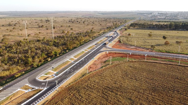 DNIT liberou o tráfego no contorno norte do macroanel na interseção com a BR-163/MS