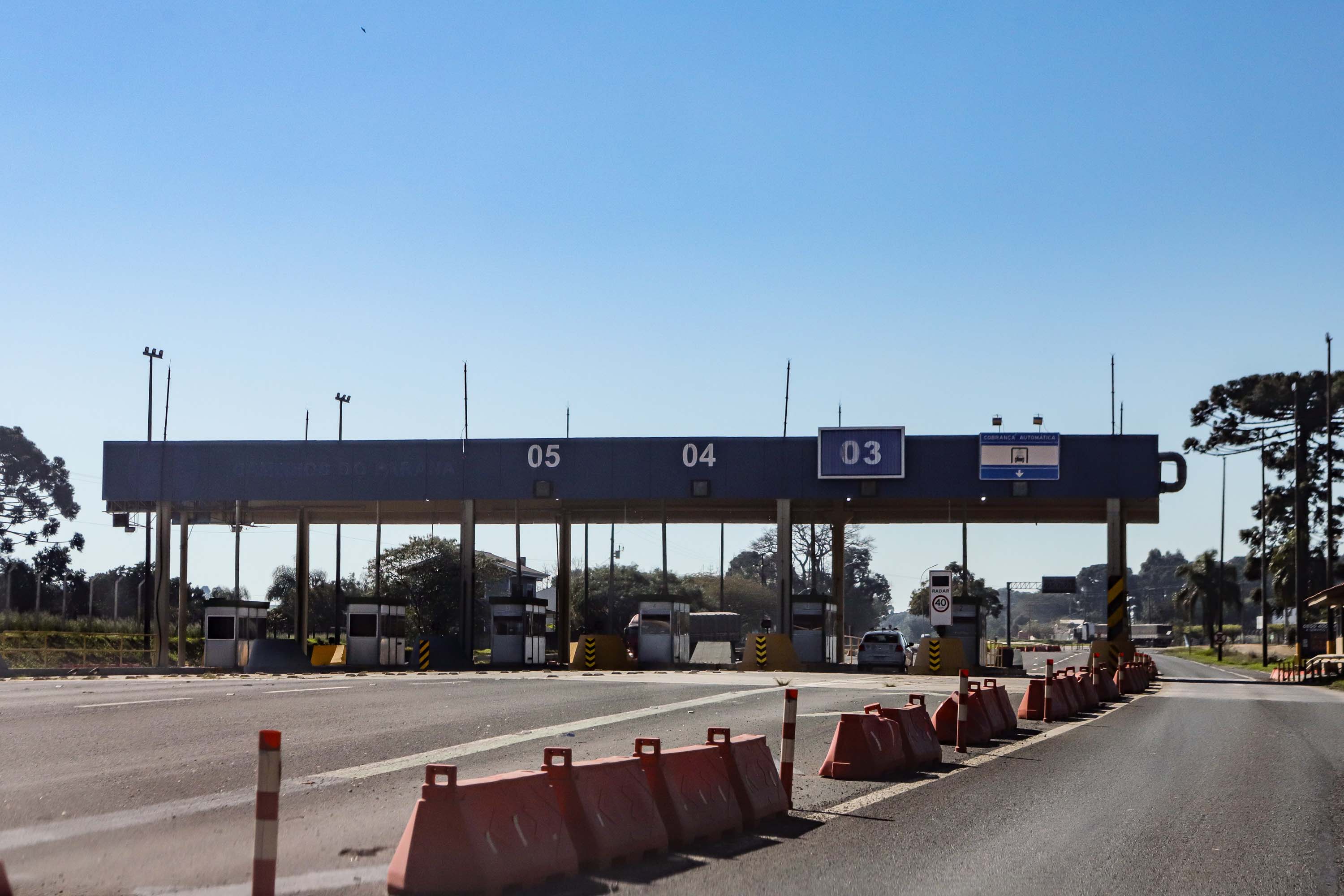 Pedágios lote 1 de rodovias do Paraná