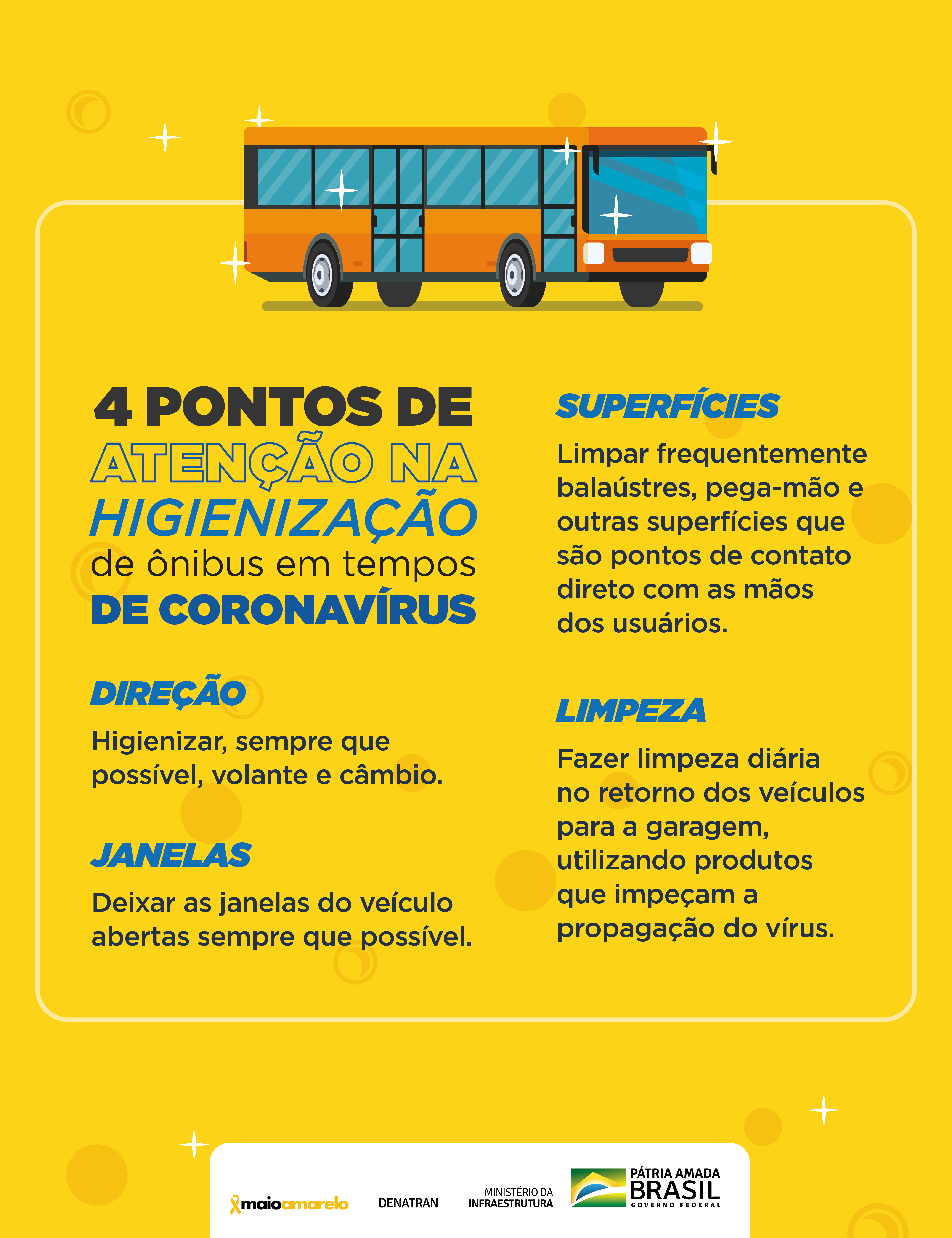 Card Higienização de ônibus