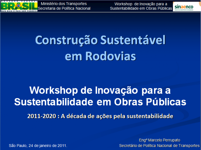 construcao sustentavel rodovias