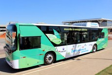 Viracopos faz teste inédito com ônibus elétrico