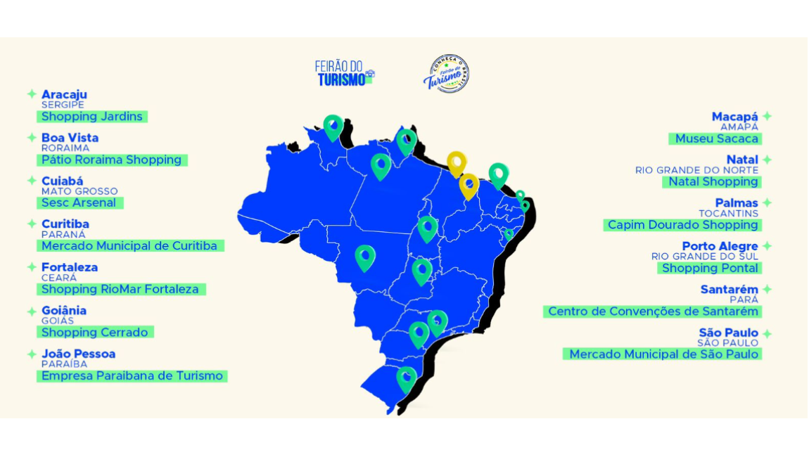 Locais onde o feirão será realizados presencialmente